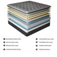 thumbnail image 7 of DalisTairy 12 inch Full Mattress in a Box Gel Memory Foam and Pocket Spring Hybrid Mattress, 7 of 7