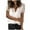 #1-White, variant on Patlollav Plus Size Womens Tops Lace Solid Splicing Short Sleeve Slim Blouse V-Neck Shirts