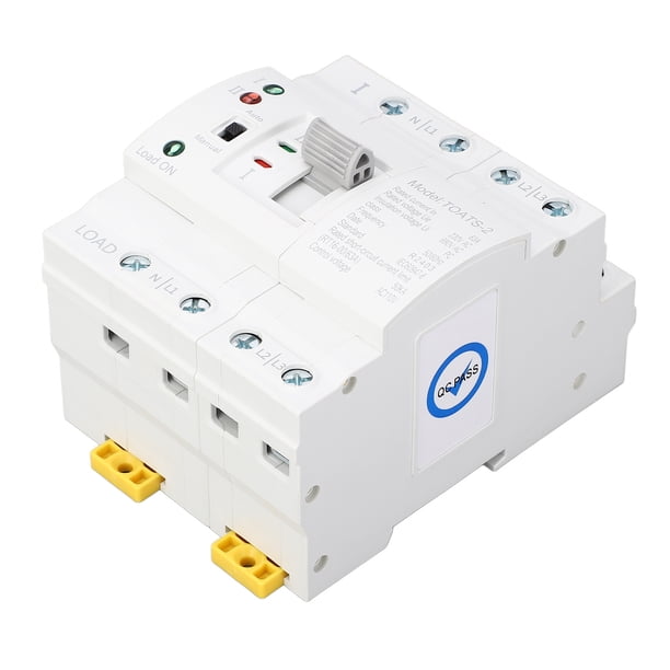 Interruptor De Generador, Buen Aislamiento 4P 63A PC Interruptor De Transferencia Automática De Doble Potencia Contactos Plateados Para Fuente De Alimentación De
