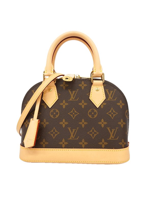 Pre-Owned Louis Vuitton Alma BB Monogram Handbag M46990 Brown 2-way bag for women