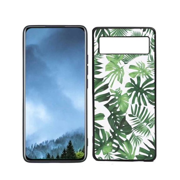 Compatible with Google Pixel 6(2021) Phone Case, Tropical-Leaves-19 Case Men Women, Flexible Silicone Shockproof Case for Google Pixel 6(2021)