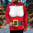 thumbnail image 2 of Men's Big & Tall Christmas Hoodie 3D Novelty Pullover Graphic Sweatshirt Long Sleeve Xmas Holiday Tops, 2 of 6