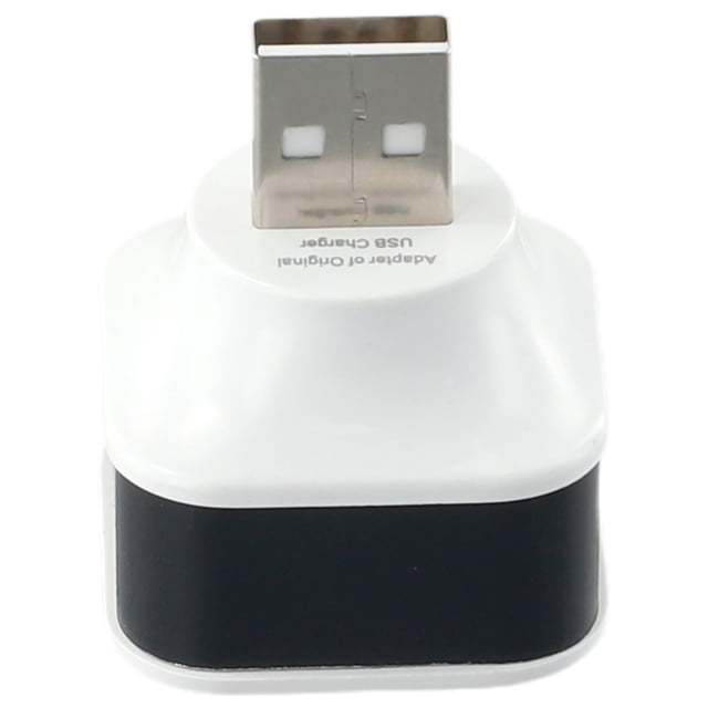 3 Port Usb Slots Hub Adaptor Usb 3In1 2.0 Usb Charging Extender Usb Distributor With Indicator Light For Phones Laptop Pc Black Mingyiq