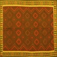 thumbnail image 1 of Ahgly Company Indoor Square Oriental Yellow Traditional Area Rugs, 5' Square, 1 of 4
