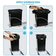 HomGarden 30 Liter / 8 Gallon Sliding Pull Out Trash Can Under Counter
