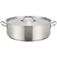 thumbnail image 1 of Winware - brasier de acero inoxidable de 15 cuartos con cubierta, 1 of 7