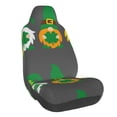 thumbnail image 1 of Wukai Spring St Patrick’S Day Irish Gnomes Full Set Car Seat Covers with Soft Padding Universal Auto Front Seats Protector and Cushion Mat, 1 of 5