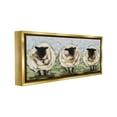 thumbnail image 4 of Stupell Industries Abstract Sheep Trio Animals & Insects Painting Gold Floater Framed Canvas Art Print Wall Art, 31 x 14, 4 of 10