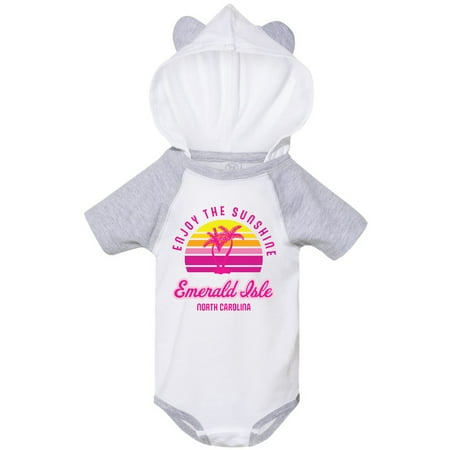 

Inktastic Summer Enjoy the Sunshine Emerald Isle North Carolina Pink Gift Baby Boy or Baby Girl Bodysuit