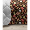 thumbnail image 3 of Watercolor Down Alternative Comforter, Blurry Pastel Autumn Leaves Acorn Maple Mushrooms Fall Forest Tree, Microfiber Quilt for All Season, 5 Sizes, Green Pale Caramel Umber, by Ambesonne, 3 of 3