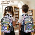 thumbnail image 3 of Xoenoiee Axolotl Heart Leopard Star Print 17 Inch Kids Backpack Lightweight School Bag for Girls, Large Capacity Clear Bookbag Heavy Duty Travel Daypack for Kindergarten Elementary Middle School, 3 of 7