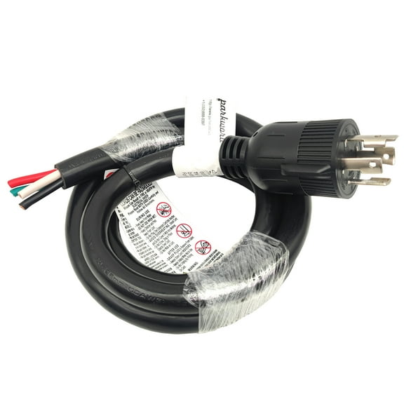 Parkworld 63555 L15-30P Generator 4-Prong 30amp 250volt Twist Lock NEMA L15-30 Plug Power Cord Set, UL Listed (6FT)