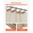 thumbnail image 4 of KFFKFF Gazebo Netting Replacement, Compatible with Most 10 x 12 x 7.3 FT Gazebos, Outdoor Mesh Sidewalls, 4-Panel Patio Curtain with Double Zipper, Protective Canopy Screen (Netting Only), 4 of 9