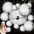 thumbnail image 1 of Juego de bolas de discoteca Mirror Beeveer, 12 unidades, para decoración de fiestas, 20, 12, 8, 5 cm, 1 of 5