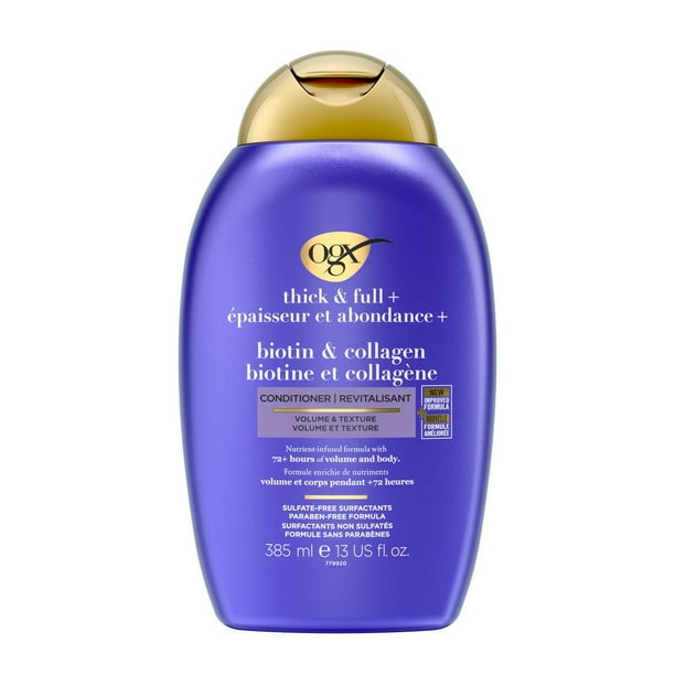 OGX Thick & Full + Biotin & Collagen Volumizing Conditioner, Nutrient ...