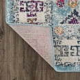 thumbnail image 3 of Hauteloom Tigris Collection Patara Multicolor Geometric Pattern Transitional Hallway, Entryway, Kitchen Runner Rug - Traditional Anatolian Pattern - Dark Blue, Light Blue, Orange, Purple - 2'7" x 10', 3 of 11