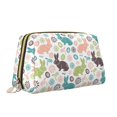 thumbnail image 2 of Gaeub Easter Rabbit Printed Travel Cosmetic Bag,Makeup Bag, Large Capacity Toiletry Bag for Women, Portable Pouch Make Up Organizer with Zipper and Divider, 2 of 8