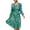 Green, variant on IROINNID Long Sleeve Dress for Women Long Sleeve V-Neck Lace Lacing Strap Makings Dress ,Red