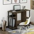 thumbnail image 2 of Pemberly Row Engineered Wood Compact Computer/Study Desk in Columbia Walnut, 2 of 6