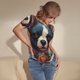 thumbnail image 3 of Balery Cute Colorful Flower French Bulldog Body de cuello redondo de manga corta para mujer Tops de manga corta Tops básicos-XX-Large, 3 of 7