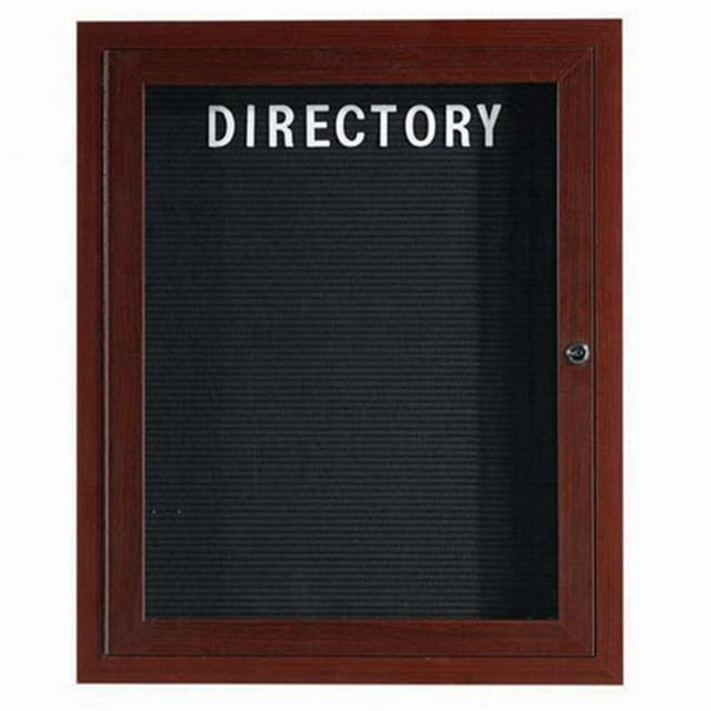 Aarco Products OADCWW3630R Armoire à Répertoire en Aluminium Fermée Extérieure - Noyer