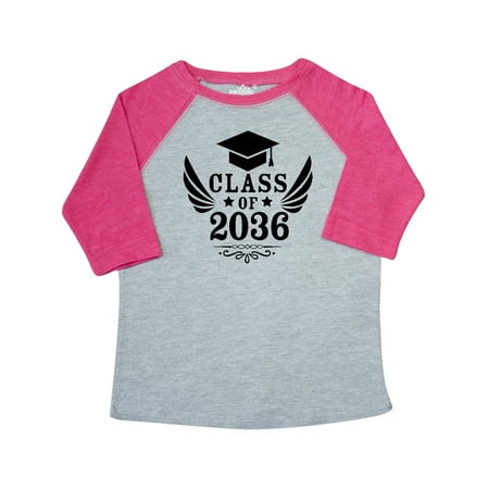 

Inktastic Class of 2036 with Graduation Cap and Wings Gift Toddler Boy or Toddler Girl T-Shirt