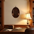 thumbnail image 4 of Canvas Wall Art Bookshelf Vintage Library Old Books Shelf Classical Study Room Books Oval Framed Canvas Prints Vintage Wall Hanging Decor for Home Decorations 8.6"x11.4", 4 of 7