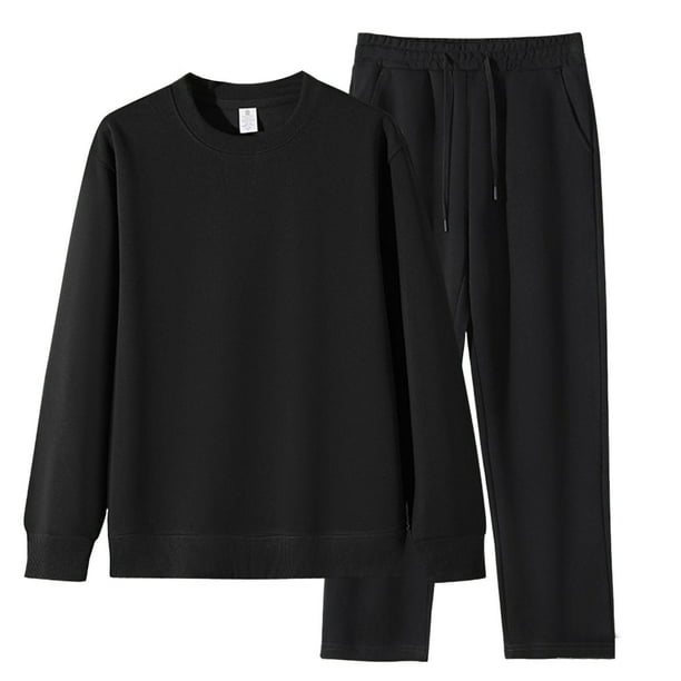 Kalauyu Men's 2 Piece Sweat Suits Set Long Sleeve Sweatshirt Jogging Sweatpants Tracksuits Outfits
