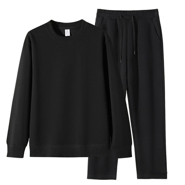 Men'swear Set,Crewneck Solid Color Loose Sweatshirt Sweatpants for Style,Sweatshirts for Men