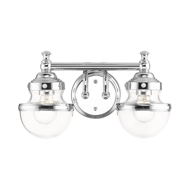 Livex Lighting 2 Light Polished Chrome Bath Vanity 17412-05