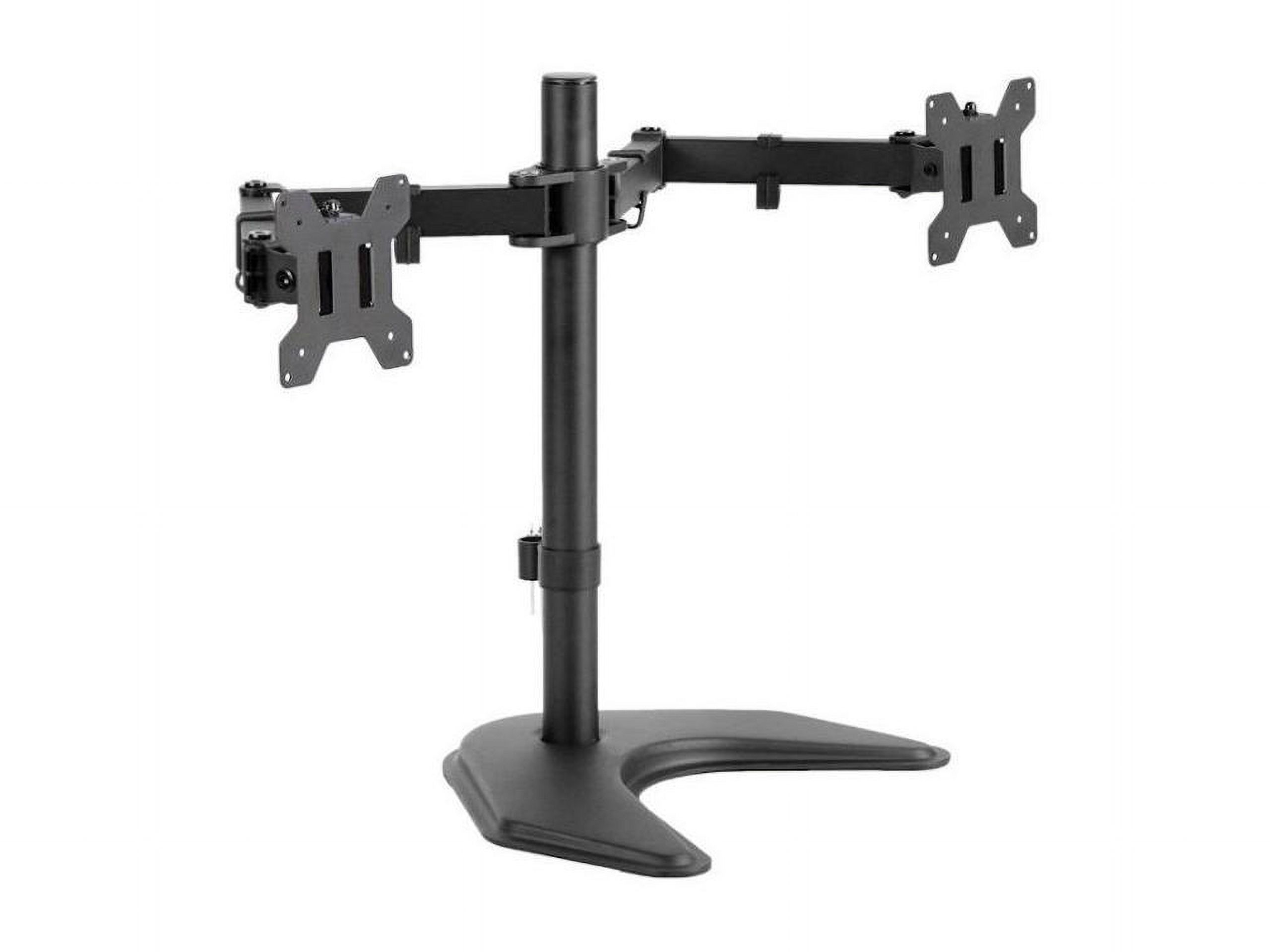 Amer 2XS Desk Mount for Monitor, Display Screen - Black - Height Adjustable - 2 Display(s) Supported - 13" to 32" Screen Support - 22.05 lb Load Capacity - 75 x 75, 100 x 100 - VESA Mount Compatible