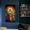 thumbnail image 4 of Diamond Painting 5D DIY Full Round Drill Glass Girl Home Decor (A7614) JShteea El nuevo, 4 of 9