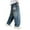K12 Blue, variant on Tfken Toddler Boys Denim Pants Solid Color Slim-Leg Elastic Waist Ripped Soft Jeans Blue Size 2-3 Years