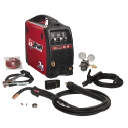 

FIREPOWER 1444-0871 MST 180i 3-in-1 MiG Stick and Tig Welding System - 180 Amp Max Output 1/4 Max Plate Thickness 50/60 Hertz 9 000 Watt Generator 208/230 VAC