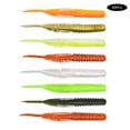 thumbnail image 4 of 100mm simulación Artificial cuerpo de tornillo cola recta gusano pesca señuelo cebo accesorio, 4 of 5