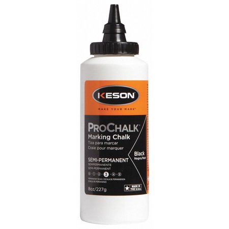 UPC: 0052837025954 | Keson Industries 8BLACK 8Oz Pro Chalk Black