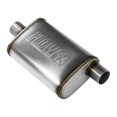 thumbnail image 2 of Flowmaster Exhaust Muffler 71226 FlowFX; Universal; 10 Inches Wide; Single Offset 2-1/2 Inch Inlet; Single Center 2-1/2 Inch Outlet; 21 Inch Length, 2 of 4