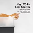 thumbnail image 5 of IRIS USA Large Cat Litter Box with Scatter Shield & Scoop, Black, 5 of 5
