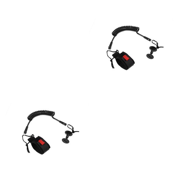 Toystoory Correa para tabla de surf, accesorios deportivos de liberación rápida, suministros de Surf multicolores, flexibilidad, Cable de pierna de Negro 2piezas Toystoory CBP499359