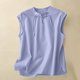 thumbnail image 1 of mfyjkho Camisetas Sin Mangas Para Mujer, Top Informal Sin Mangas Con Cuello En V Y Botones De Disco De Color Liso Para Mujer Vestidos Maxi Para Mujer Xl, 1 of 6