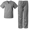 thumbnail image 1 of Medgear Scrub Set, Pewter, X-Small, 1 of 3