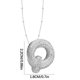 thumbnail image 1 of Collar Colgante de Oro Collar de Carta Incrustado con Collar de Cobre Hueco, Collar Colgante de Diamante de Carta Collar de Carta de Oro, 1 of 3