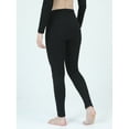 thumbnail image 5 of Heat Logic Women's Thermal Innerwear with Fleece Lining, Cold Weather Base Layer Bottom, Black- M, 5 of 9