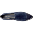 thumbnail image 2 of Cole Haan Grand Ambition Slip On Loafers Navy Blazer Suede Pointed Toe Flats (Navy Blazer Suede, 5), 2 of 6