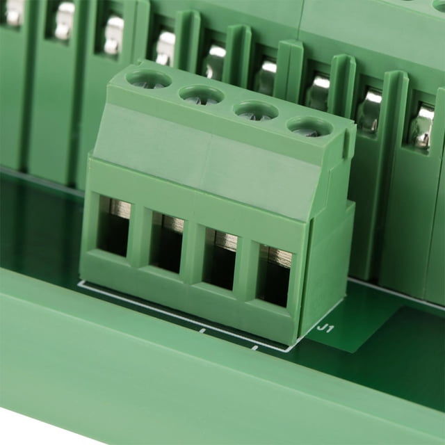 DIN Rail Module, 2 In 12 Out 12 Position Power Distribution Module Splitting Module with Module Splitter Module