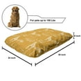 thumbnail image 2 of Orange and White Pet Bed, White Silhouettes of Safari Savannah Mammals and Trees, Chew Resistant Pad for Dogs and Cats Cushion with Removable Cover, 24" x 39", Dark Orange and White, by Ambesonne, 2 of 4