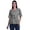 Black, variant on Moomaya Printed Round Neck Top For Women Elbow Sleeve Blouse Tunic Formal Wear