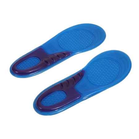 

NICEXMAS Silicone Insoles Shoe Pads for Walking Hiking Running Sports Absorbent Shoe Cushioning Massage Silicon Gel Insoles Size S (37-39)