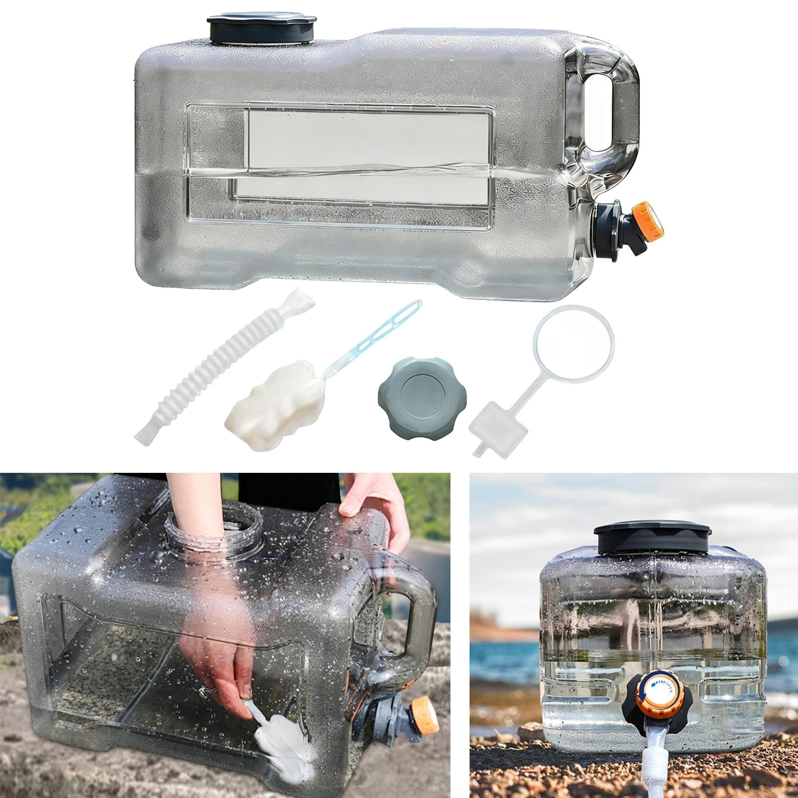 GARENDE Camping Water Jug with Spigot Portable Hydration Bucket for Emergency RV Car 25L