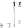 thumbnail image 3 of uniball One Retractable Gel Pens, Medium Point (0.7mm) Gel Pen Tips, Assorted Ink, 4 Count, 3 of 7